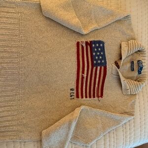 Polo Ralph Lauren Historic American Flag Sweater.